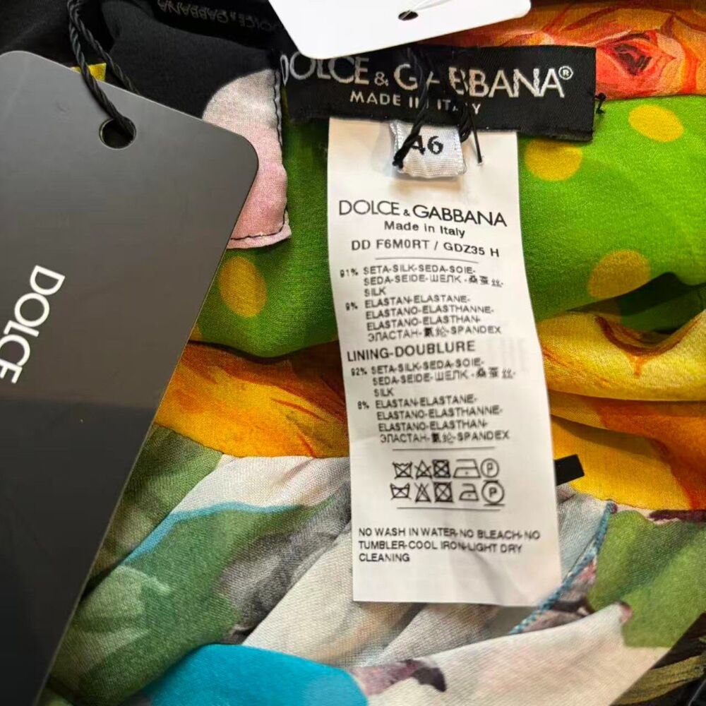 NWT. RUNWAY! $2545 DOLCE & GABBANA Patchwork Fitted Mini Dress IT46 - Picture 15 of 16